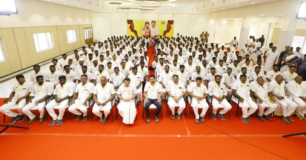 Deputy CM Udhayanidhi Emphasizes Dravidian Values and Public Service During Karur Visit with V. Senthil Balaji