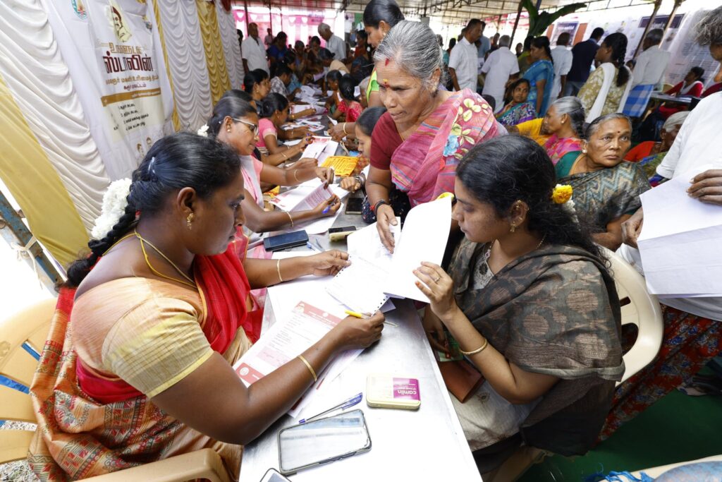 V. Senthil Balaji Receives Public Petitions at Special Welfare Camp in Karur Under CM Stalin’s #UngaludanStalin Initiative