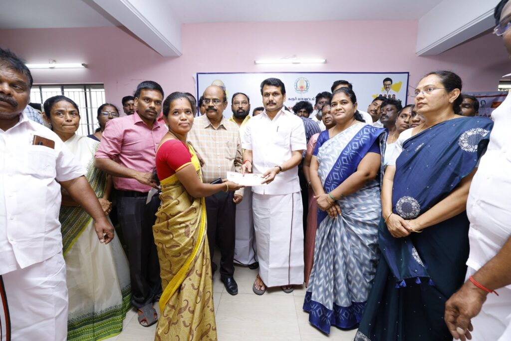 V. Senthil Balaji Leads Welfare Camp in Karur Under CM Stalin’s #UngaludanStalin Initiative