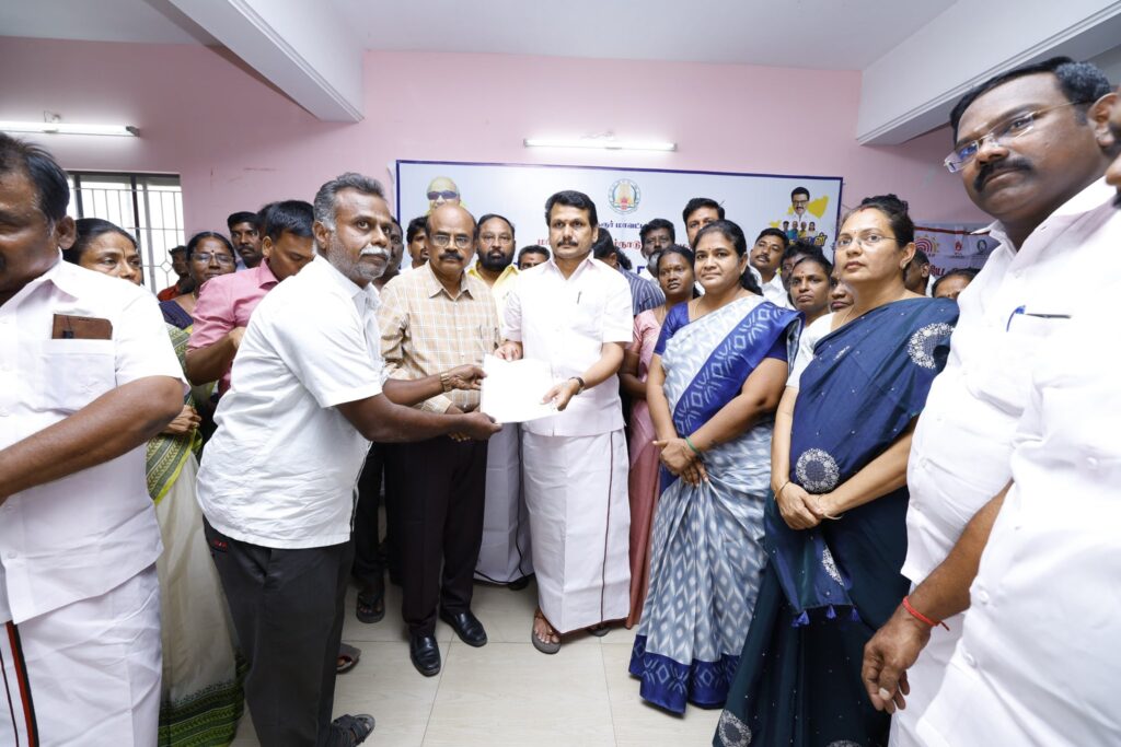 V. Senthil Balaji Leads Welfare Camp in Karur Under CM Stalin’s #UngaludanStalin Initiative