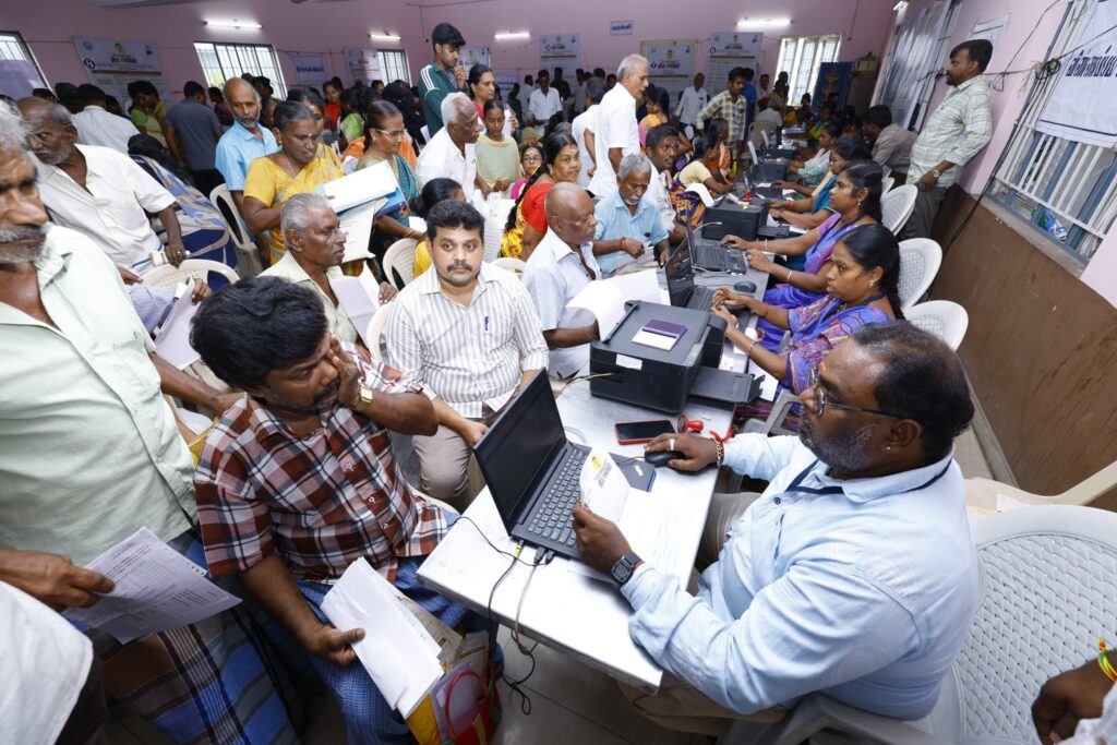 V. Senthil Balaji Leads Welfare Camp in Karur Under CM Stalin’s #UngaludanStalin Initiative