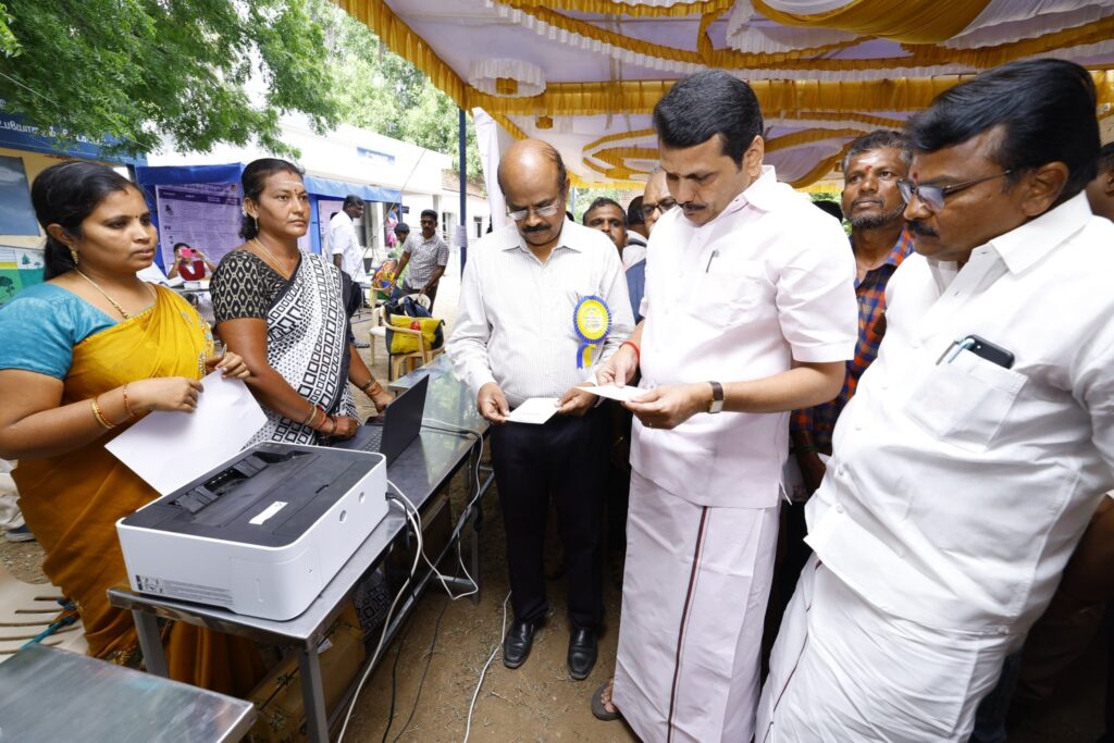 #NalamKaakkumStalin – In line with the vision of Hon’ble Tamil Nadu Chief Minister Thalapathy M.K. Stalin, who has launched numerous welfare schemes such as “Makkalai Thedi Maruthuvam” and “Nammai Kaakkum 48 – Innuyir Kaappom”, the “Nalam Kaakkum Stalin” medical camp is being held today at Nerur Government Higher Secondary School, Karur Constituency. This camp provides the public with easy access to a variety of special medical check-ups, greatly benefiting people from all walks of life. During my visit to review the camp today, I sincerely urged the public to participate and make use of this opportunity. The event was attended by Karur District Collector Thiru. Thangavel, I.A.S., Hon’ble MLAs, representatives of local bodies, and members of the public - V. Senthil Balaji
