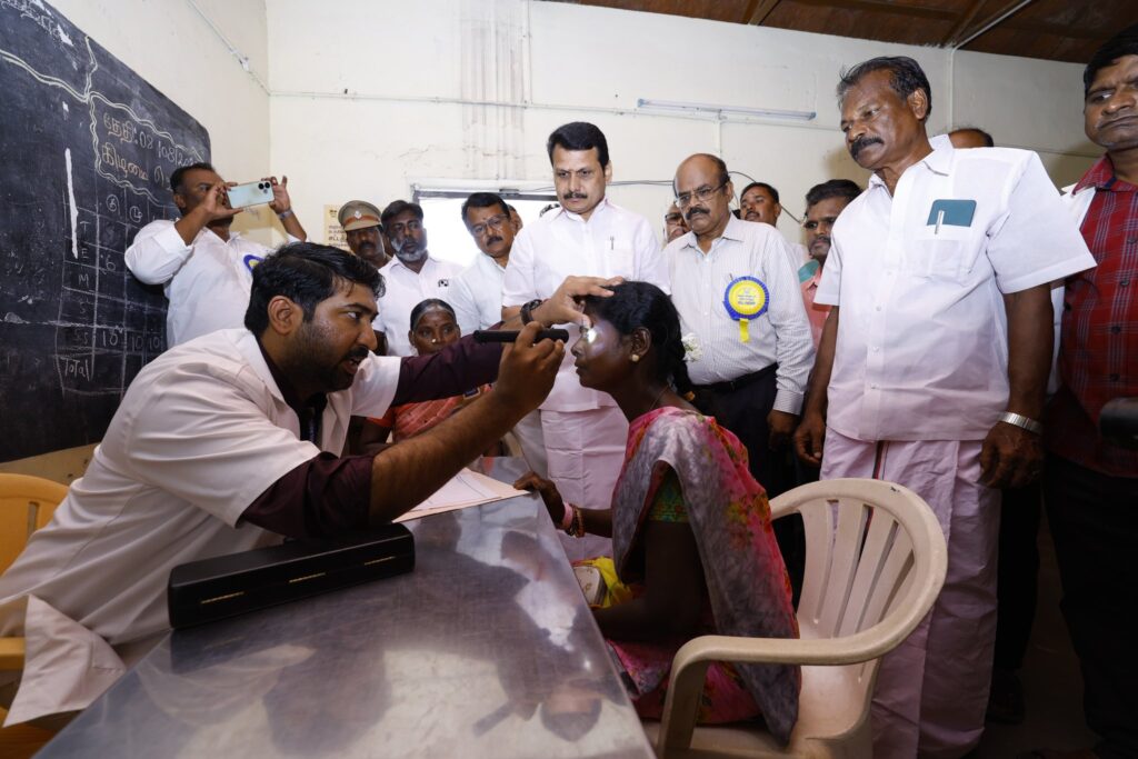 #NalamKaakkumStalin – In line with the vision of Hon’ble Tamil Nadu Chief Minister Thalapathy M.K. Stalin, who has launched numerous welfare schemes such as “Makkalai Thedi Maruthuvam” and “Nammai Kaakkum 48 – Innuyir Kaappom”, the “Nalam Kaakkum Stalin” medical camp is being held today at Nerur Government Higher Secondary School, Karur Constituency. This camp provides the public with easy access to a variety of special medical check-ups, greatly benefiting people from all walks of life. During my visit to review the camp today, I sincerely urged the public to participate and make use of this opportunity. The event was attended by Karur District Collector Thiru. Thangavel, I.A.S., Hon’ble MLAs, representatives of local bodies, and members of the public - V. Senthil Balaji