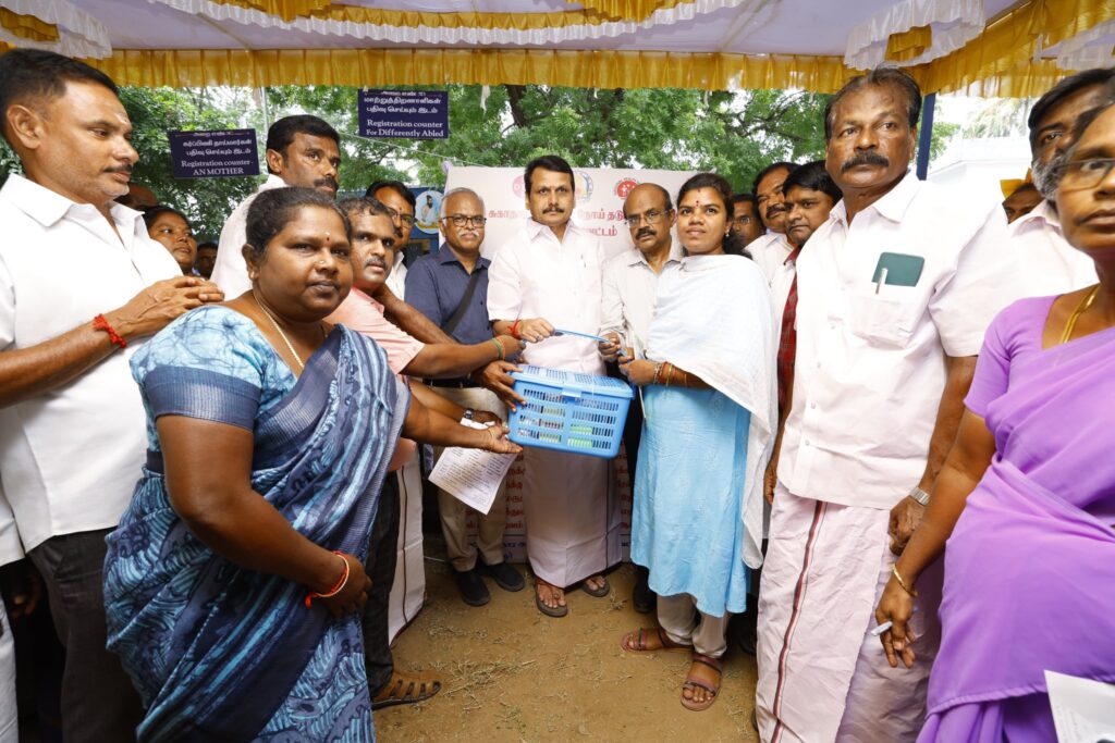 #NalamKaakkumStalin – In line with the vision of Hon’ble Tamil Nadu Chief Minister Thalapathy M.K. Stalin, who has launched numerous welfare schemes such as “Makkalai Thedi Maruthuvam” and “Nammai Kaakkum 48 – Innuyir Kaappom”, the “Nalam Kaakkum Stalin” medical camp is being held today at Nerur Government Higher Secondary School, Karur Constituency. This camp provides the public with easy access to a variety of special medical check-ups, greatly benefiting people from all walks of life. During my visit to review the camp today, I sincerely urged the public to participate and make use of this opportunity. The event was attended by Karur District Collector Thiru. Thangavel, I.A.S., Hon’ble MLAs, representatives of local bodies, and members of the public - V. Senthil Balaji