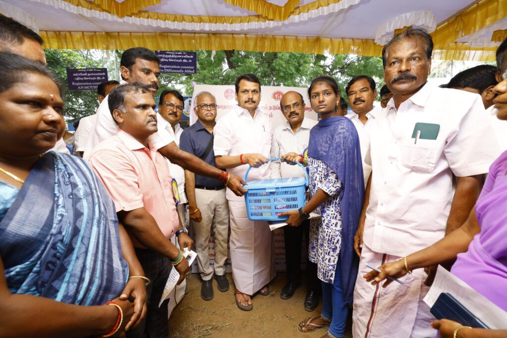 #NalamKaakkumStalin – In line with the vision of Hon’ble Tamil Nadu Chief Minister Thalapathy M.K. Stalin, who has launched numerous welfare schemes such as “Makkalai Thedi Maruthuvam” and “Nammai Kaakkum 48 – Innuyir Kaappom”, the “Nalam Kaakkum Stalin” medical camp is being held today at Nerur Government Higher Secondary School, Karur Constituency. This camp provides the public with easy access to a variety of special medical check-ups, greatly benefiting people from all walks of life. During my visit to review the camp today, I sincerely urged the public to participate and make use of this opportunity. The event was attended by Karur District Collector Thiru. Thangavel, I.A.S., Hon’ble MLAs, representatives of local bodies, and members of the public - V. Senthil Balaji