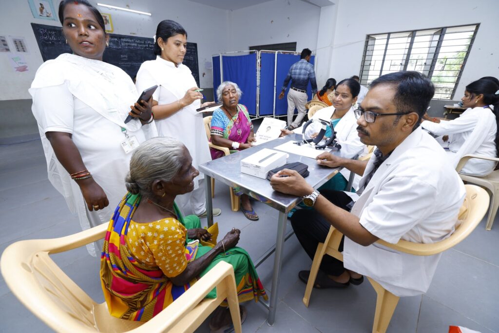 #NalamKaakkumStalin – In line with the vision of Hon’ble Tamil Nadu Chief Minister Thalapathy M.K. Stalin, who has launched numerous welfare schemes such as “Makkalai Thedi Maruthuvam” and “Nammai Kaakkum 48 – Innuyir Kaappom”, the “Nalam Kaakkum Stalin” medical camp is being held today at Nerur Government Higher Secondary School, Karur Constituency. This camp provides the public with easy access to a variety of special medical check-ups, greatly benefiting people from all walks of life. During my visit to review the camp today, I sincerely urged the public to participate and make use of this opportunity. The event was attended by Karur District Collector Thiru. Thangavel, I.A.S., Hon’ble MLAs, representatives of local bodies, and members of the public - V. Senthil Balaji